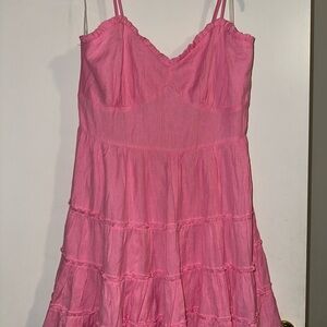 Pink altar'd state tiered dress